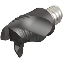 Iscar - MM ERA Grade IC08 Carbide End Milling Tip Insert - Uncoated, 3 Flutes, 10mm Cutting Diam, 6mm Depth of Cut, 13mm Extension, 0.008" Cnr Rad, 45° Helix - Americas Industrial Supply