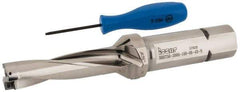 Iscar - 3" Max Drill Depth, 4xD, 3/4" Diam, Indexable Insert Drill - 2 Inserts, 1" Shank Diam, Straight Shank - Americas Industrial Supply