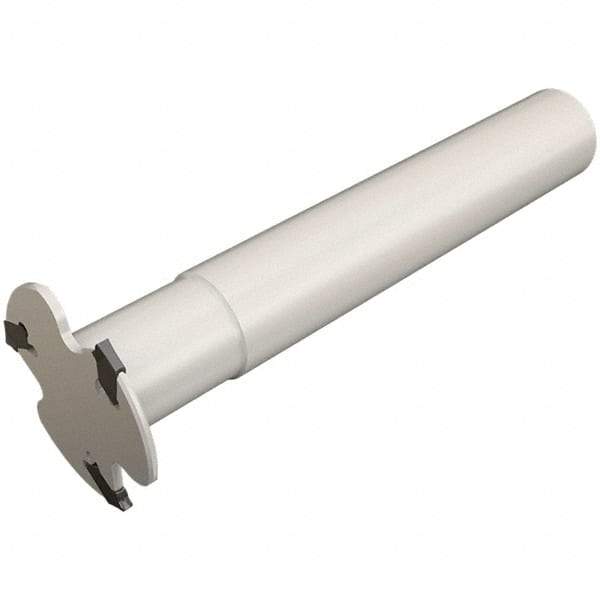 Iscar - Shank Connection, 0.071" Cutting Width, 7mm Depth of Cut, 32mm Cutter Diam, 3 Tooth Indexable Slotting Cutter - 0.63" Shank Diam, SGSF-W Toolholder, GSFN, GSFU Insert, Right Hand Cutting Direction - Americas Industrial Supply