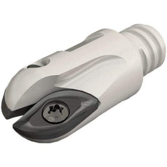 Iscar - 12mm Cut Diam, 9.6mm Max Depth of Cut, 28mm OAL, Indexable Ball Nose End Mill - 20mm Head Length, T08 Modular Connection, BCM-MM Toolholder, BCR D120 Insert - Americas Industrial Supply