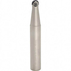 Iscar - 3/4" Cut Diam, 1" Shank Diam, 8" OAL, Indexable Ball Nose End Mill - 3-1/2" Head Length, Straight Shank, HCM D.75 Toolholder, HBF-QF, HBR-QF, HCD-QF, HCR Insert - Americas Industrial Supply