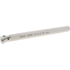 Iscar - 15mm Min Bore Diam, 150mm OAL, 12mm Shank Diam, GEHI Indexable Boring Bar - 6mm Max Bore Depth, GEPI Insert, Clamp Holding Method - Americas Industrial Supply