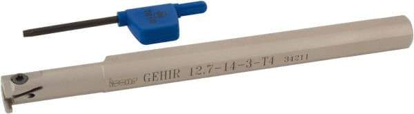 Iscar - GEHI, Right Hand, 0.095 to 1/8" Groove Width, Indexable Grooving Tool Holder - GEMI.., GEPI.. Insert Compatibility, 6" OAL, Through Coolant - Americas Industrial Supply