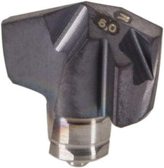 Iscar - Series ICM, 0.236" Diam Grade IC908 140° Replaceable Drill Tip - Carbide, TiAlN Finish, 6 Seat Size, Through Coolant - Americas Industrial Supply