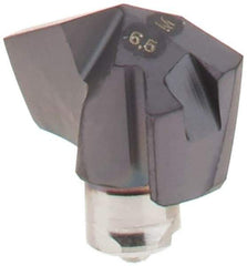 Iscar - Series ICM, 0.256" Diam Grade IC908 140° Replaceable Drill Tip - Carbide, TiAlN Finish, 6.5 Seat Size, Through Coolant - Americas Industrial Supply