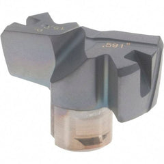 Iscar - Series FCP, 0.591" Diam Grade IC908 Replaceable Drill Tip - Carbide, TiAlN Finish, 15 Seat Size, Through Coolant - Americas Industrial Supply