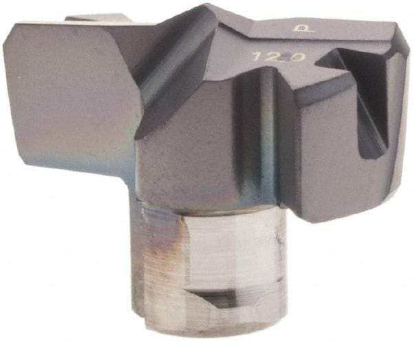 Iscar - Series FCP, 0.472" Diam Grade IC908 Replaceable Drill Tip - Carbide, TiAlN Finish, 12 Seat Size, Through Coolant - Americas Industrial Supply
