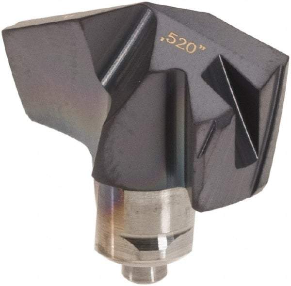 Iscar - Series ICP-2M, 0.52" Diam Grade IC908 140° Replaceable Drill Tip - Carbide, TiAlN Finish, 13 Seat Size, Through Coolant - Americas Industrial Supply