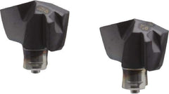 Iscar - Series ICP, 0.276" Diam Grade IC908 140° Replaceable Drill Tip - Carbide, TiAlN Finish, 7 Seat Size, Through Coolant - Americas Industrial Supply