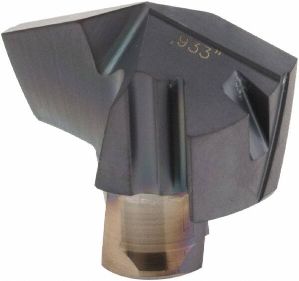 Iscar - Series ICM, 0.933" Diam Grade IC908 140° Replaceable Drill Tip - Carbide, TiAlN Finish, 23 Seat Size, Through Coolant - Americas Industrial Supply