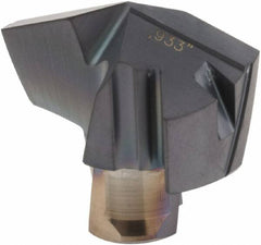 Iscar - Series ICM, 0.933" Diam Grade IC908 140° Replaceable Drill Tip - Carbide, TiAlN Finish, 23 Seat Size, Through Coolant - Americas Industrial Supply