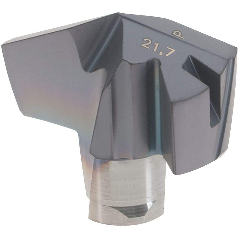 Iscar - Series ICP, 0.854" Diam Grade IC908 140° Replaceable Drill Tip - Carbide, TiAlN Finish, 21 Seat Size, Through Coolant - Americas Industrial Supply