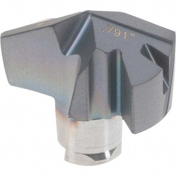 Iscar - Series ICM, 0.791" Diam Grade IC908 140° Replaceable Drill Tip - Carbide, TiAlN Finish, 20 Seat Size, Through Coolant - Americas Industrial Supply