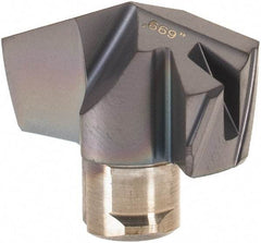 Iscar - Series ICP-2M, 0.669" Diam Grade IC908 140° Replaceable Drill Tip - Carbide, TiAlN Finish, 17 Seat Size, Through Coolant - Americas Industrial Supply