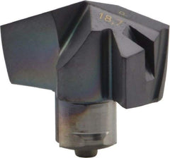 Iscar - Series ICP, 0.736" Diam Grade IC908 140° Replaceable Drill Tip - Carbide, TiAlN Finish, 18 Seat Size, Through Coolant - Americas Industrial Supply