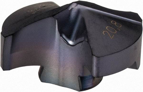 Iscar - Series IDI-SG, 0.819" Diam Grade IC908 140° Replaceable Drill Tip - Carbide, TiAlN Finish, 20 Seat Size, Through Coolant - Americas Industrial Supply