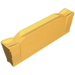 Iscar - DGN2002 C IC830 Grade, 0.0787" Cutting Width, Carbide Cutoff Insert - Neutral Lead Angle, 0.008" Cnr Rad, TiAlN Coated, Double End - Americas Industrial Supply