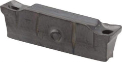 Iscar - DGNC C IC908 Grade, 0.1575" Cutting Width, Carbide Cutoff Insert - Neutral Lead Angle, 0.012" Cnr Rad, TiAlN Coated, Double End - Americas Industrial Supply
