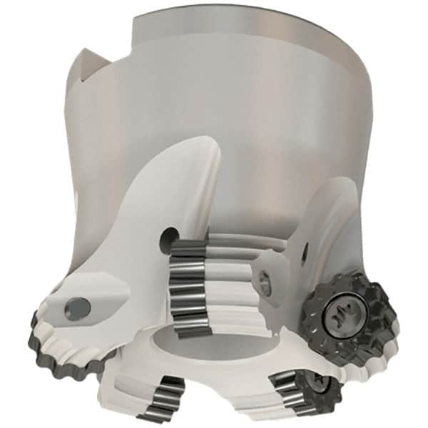 Iscar - 66mm Cut Diam, 8mm Max Depth, 27mm Arbor Hole, 5 Inserts, RC.. Insert Style, Indexable Copy Face Mill - FRW Cutter Style, 50mm High, Through Coolant, Series MillShred - Americas Industrial Supply