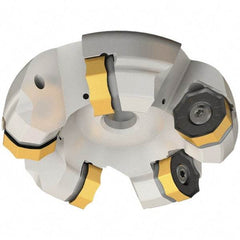 Iscar - 274.5mm Cut Diam, 60mm Arbor Hole, 7mm Max Depth of Cut, 45° Indexable Chamfer & Angle Face Mill - 12 Inserts, ONMU 1008\xB6S845 SNMU 2608 Insert, Right Hand Cut, 12 Flutes, Series Helido - Americas Industrial Supply