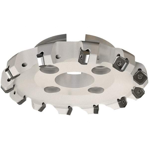 Iscar - 94.8mm Cut Diam, 27mm Arbor Hole, 7.15mm Max Depth of Cut, 45° Indexable Chamfer & Angle Face Mill - 6 Inserts, S845 SX.U 16.. Insert, Right Hand Cut, 6 Flutes, Through Coolant, Series Helido - Americas Industrial Supply