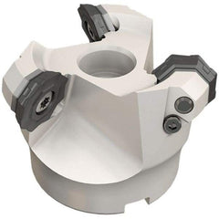 Iscar - 8.49" Cut Diam, 2-1/2" Arbor Hole, 0.18" Max Depth of Cut, 42° Indexable Chamfer & Angle Face Mill - 12 Inserts, OF..\xB6RFM. 1905 Insert, Right Hand Cut, 12 Flutes, Series Heliocto - Americas Industrial Supply