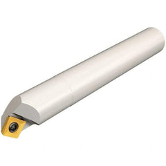 Iscar - 45° Lead Angle, 16.1mm Max Cut Diam, 8mm Min Cut Diam, 4mm Max Depth of Cut, Indexable Chamfer and Angle End Mill - 1 Insert, X/Q/SOMT 06 Insert Style, 100mm Overall Length, Straight Shank - Americas Industrial Supply