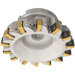 Iscar - 125mm Cut Diam, 40mm Arbor Hole, 9mm Max Depth of Cut, 88° Indexable Chamfer & Angle Face Mill - 9 Inserts, OXMT 0507\xB6S890 SNMU 1305 Insert, Right Hand Cut, 9 Flutes, Through Coolant, Series Helido - Americas Industrial Supply