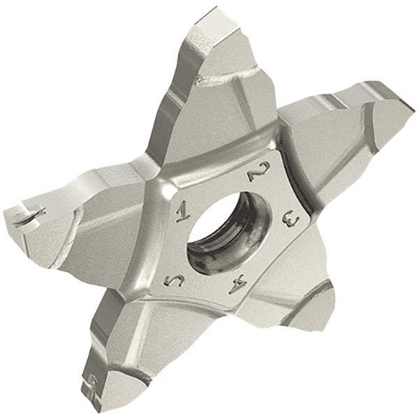 Iscar - PENTA34N300 J IC908 Grade, 3mm Cutting Width, Carbide Cutoff Insert - Neutral Lead Angle, TiAlN Coated, Other End - Americas Industrial Supply