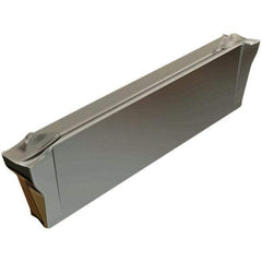 Iscar - DGR3100 JS IC830 Grade, 0.122" Cutting Width, Carbide Cutoff Insert - 6° Right Hand Lead Angle, 0.0008" Cnr Rad, TiAlN Coated, Double End - Americas Industrial Supply