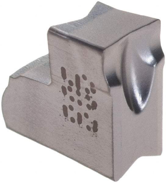 Iscar - TAG JT IC908 Grade, 0.1594" Cutting Width, Carbide Cutoff Insert - Neutral Lead Angle, 0.0094" Cnr Rad, TiAlN Coated, Single End - Americas Industrial Supply