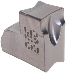 Iscar - TAG JT IC908 Grade, 0.1594" Cutting Width, Carbide Cutoff Insert - Neutral Lead Angle, 0.0094" Cnr Rad, TiAlN Coated, Single End - Americas Industrial Supply