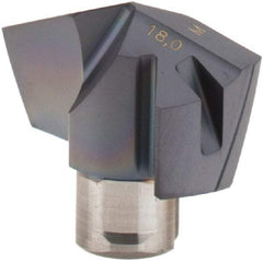 Iscar - Series ICM, 0.709" Diam Grade IC908 140° Replaceable Drill Tip - Carbide, TiAlN Finish, 18 Seat Size, Through Coolant - Americas Industrial Supply