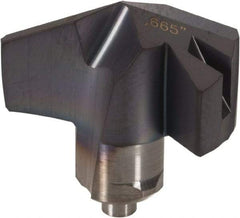 Iscar - Series ICM, 0.665" Diam Grade IC908 140° Replaceable Drill Tip - Carbide, TiAlN Finish, 16 Seat Size, Through Coolant - Americas Industrial Supply