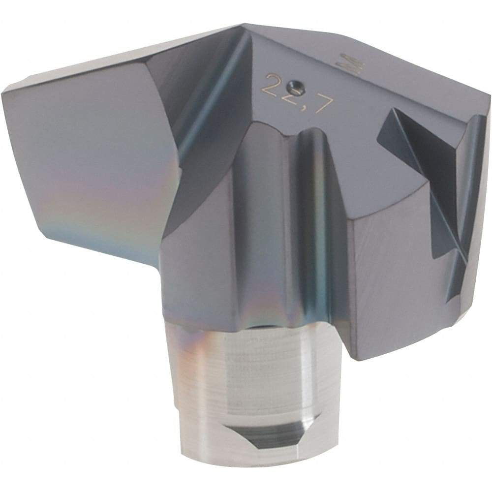 Iscar - Series ICM, 0.894" Diam Grade IC908 140° Replaceable Drill Tip - Carbide, TiAlN Finish, 22 Seat Size, Through Coolant - Americas Industrial Supply