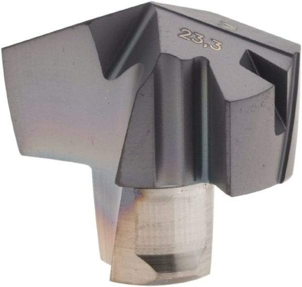 Iscar - Series ICM, 0.917" Diam Grade IC908 140° Replaceable Drill Tip - Carbide, TiAlN Finish, 23 Seat Size, Through Coolant - Americas Industrial Supply