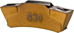 Iscar - 302TGMF Grade IC830, 3mm Cutting Width Carbide Grooving Insert - 1.8mm Max Depth of Cut, Neutral, 0.2mm Corner Radius, TiAlN Finish - Americas Industrial Supply