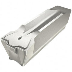 Iscar - 8GDMM CC Grade IC830, 8mm Cutting Width Carbide Grooving Insert - Neutral, 0.8mm Corner Radius, TiAlN Finish - Americas Industrial Supply