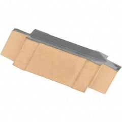 Iscar - 125010GIG Grade IC830, 1.25mm Cutting Width Carbide Grooving Insert - 2mm Max Depth of Cut, Neutral, 0.1mm Corner Radius, TiAlN Finish - Americas Industrial Supply