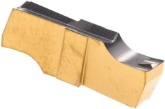 Iscar - 270015GIPI Grade IC808, 2.7mm Cutting Width Carbide Grooving Insert - Neutral, 0.15mm Corner Radius, TiAlN Finish - Americas Industrial Supply