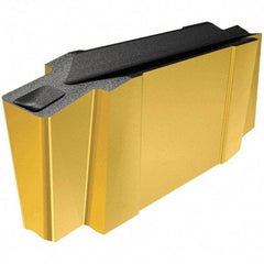 Iscar - 196015GIG Grade IC808, 1.96mm Cutting Width Carbide Grooving Insert - 3mm Max Depth of Cut, Neutral, 0.15mm Corner Radius, TiAlN Finish - Americas Industrial Supply