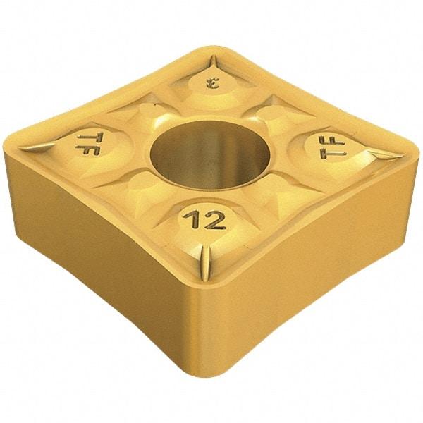 Iscar - QNMG433 TF Grade IC8150 Carbide Turning Insert - TiCN/Al2O3 Finish, 80° Square, 1/2" Inscr Circle, 3/16" Thick, 3/64" Corner Radius - Americas Industrial Supply