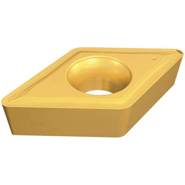 Iscar - DCMT3-2 14 Grade IC5005 Carbide Turning Insert - TiCN/Al2O3/TiN Finish, 55° Diamond, 3/8" Inscr Circle, 5/32" Thick, 1/32" Corner Radius - Americas Industrial Supply
