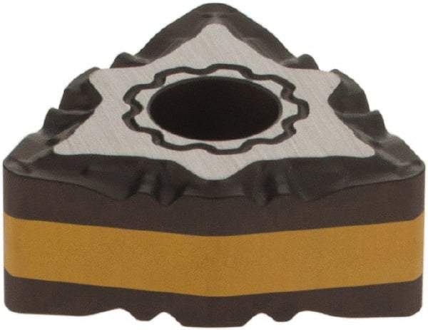 Iscar - WNMG332 F3P Grade IC8150 Carbide Turning Insert - TiCN/Al2O3 Finish, 80° Trigon, 3/8" Inscr Circle, 3/16" Thick, 1/32" Corner Radius - Americas Industrial Supply