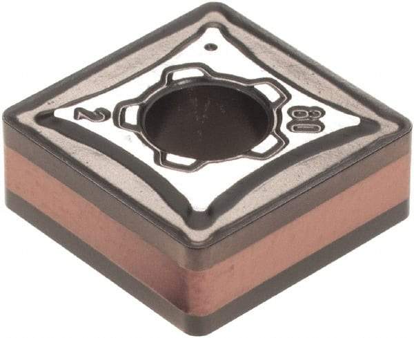Iscar - SNMG432 M3M Grade IC6025 Carbide Turning Insert - TiCN/Al2O3/TiN Finish, 90° Square, 1/2" Inscr Circle, 3/16" Thick, 1/32" Corner Radius - Americas Industrial Supply