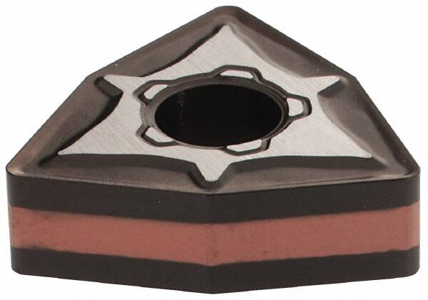 Iscar - WNMG432 GN Grade IC6025 Carbide Turning Insert - TiCN/Al2O3/TiN Finish, 80° Trigon, 1/2" Inscr Circle, 3/16" Thick, 1/32" Corner Radius - Americas Industrial Supply