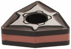 Iscar - WNMG432 GN Grade IC6025 Carbide Turning Insert - TiCN/Al2O3/TiN Finish, 80° Trigon, 1/2" Inscr Circle, 3/16" Thick, 1/32" Corner Radius - Americas Industrial Supply