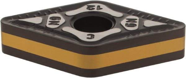 Iscar - DNMG433 GN Grade IC8250 Carbide Turning Insert - TiCN/Al2O3/TiN Finish, 55° Diamond, 1/2" Inscr Circle, 3/16" Thick, 3/64" Corner Radius - Americas Industrial Supply