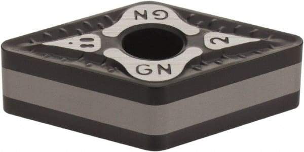 Iscar - DNMG332 GN Grade IC5010 Carbide Turning Insert - TiCN/Al2O3/TiN Finish, 55° Diamond, 3/8" Inscr Circle, 3/16" Thick, 1/32" Corner Radius - Americas Industrial Supply