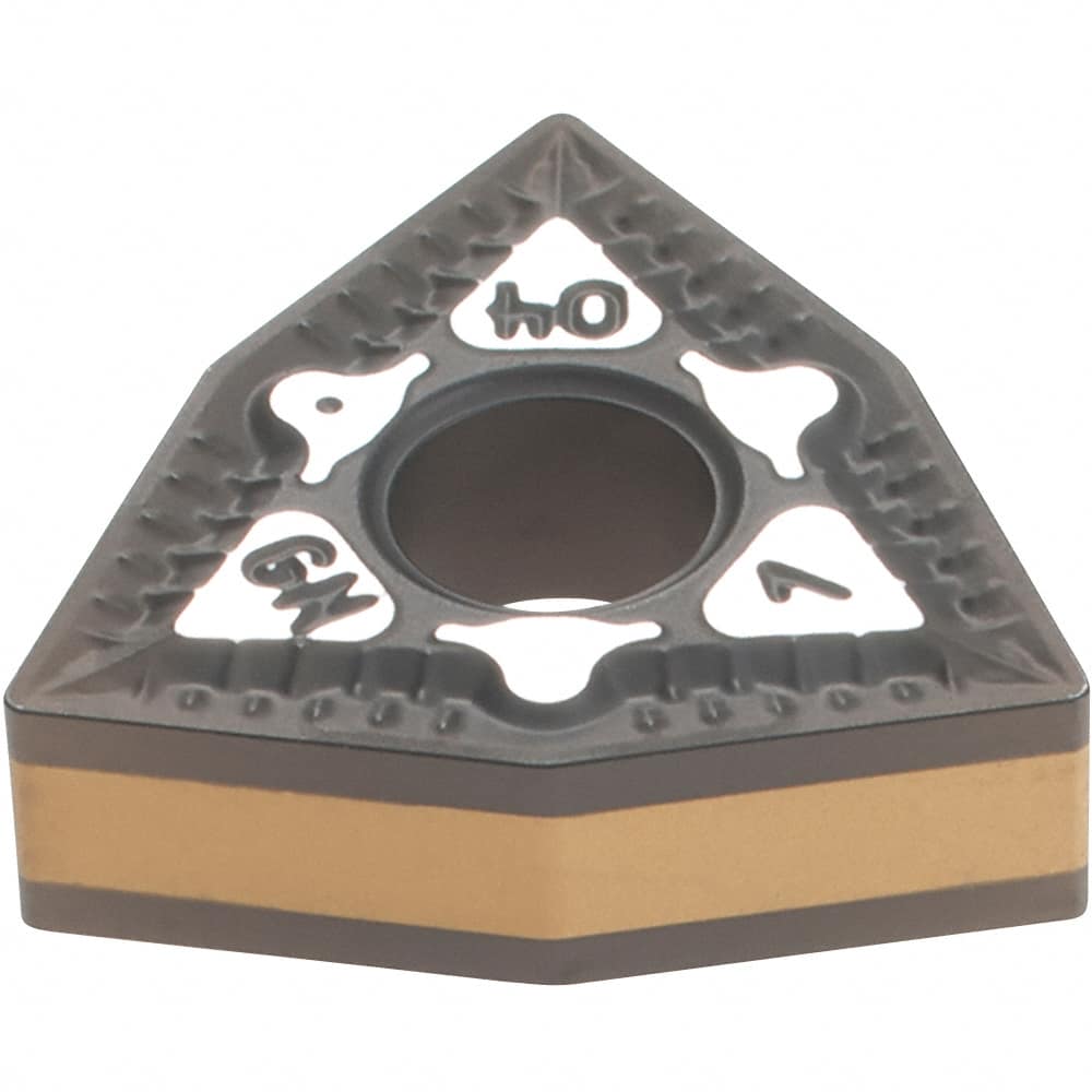 Iscar - WNMG431 GN Grade IC8150 Carbide Turning Insert - TiCN/Al2O3 Finish, 80° Trigon, 1/2" Inscr Circle, 3/16" Thick, 1/64" Corner Radius - Americas Industrial Supply
